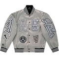 Cookin Soul Italian Hustler Silver Varsity Jacket