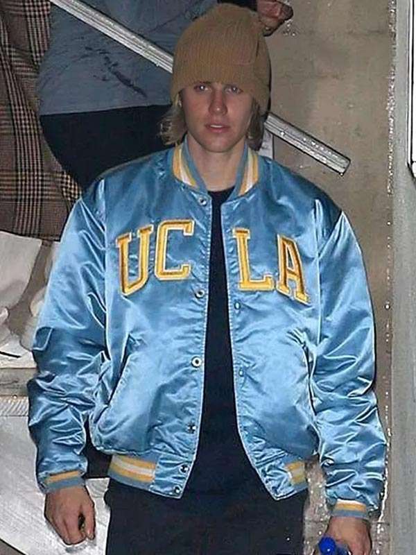UCLA Justin Bieber Varsity Jacket - side view