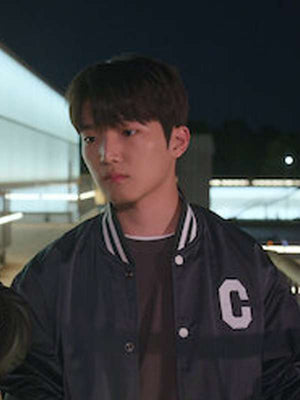 Dae XO Kitty Black Varsity Jacket