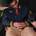 Jason English Teacher Black Varsity Jacket