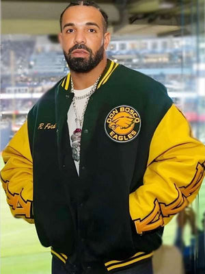 Drake Don Bosco Eagles Varsity Jacket - back view