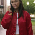 Lola Tung the Summer I Turned Pretty Red Varsity Jacket