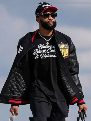 Khadarel Hodge HBCU Varsity Jacket - back view