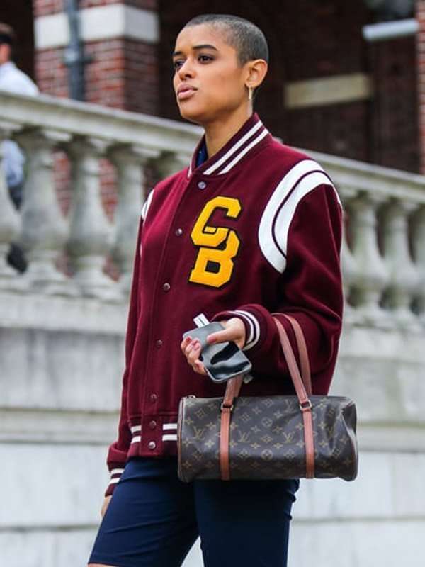 Gossip Girl Julien Calloway Varsity Jacket - detail view