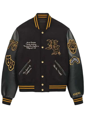 Method Man Relationship Goals Black Varsity Jacket