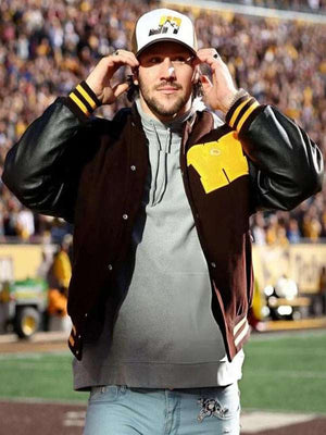Josh Allen Retirement Ceremony Varsity Jacket - detail view