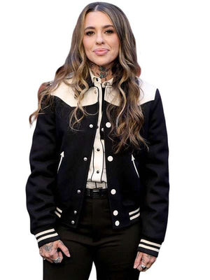 Dutton Ranch Premiere Morgan Wade Varsity Jacket - detail view