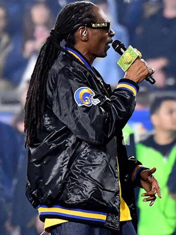 Snoop Dogg Los Angeles Rams Varsity Jacket - side view