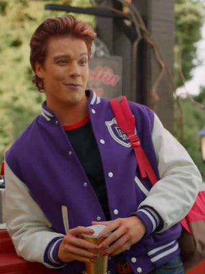 Heath Burns Monster High 2 Varsity Jacket - back view
