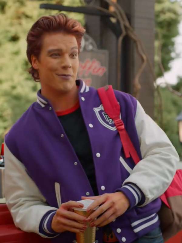 Heath Burns Monster High 2 Varsity Jacket - back view