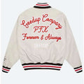 Geedup White Varsity Jacket