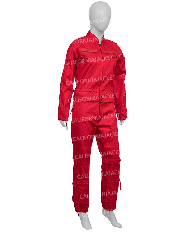 Super Bowl Halftime 2023 Rihanna Red Jumpsuit - view 3