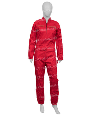 Super Bowl Halftime 2023 Rihanna Red Jumpsuit - view 2