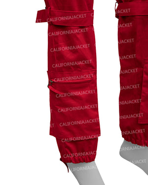 Super Bowl Halftime 2023 Rihanna Red Jumpsuit - view 6