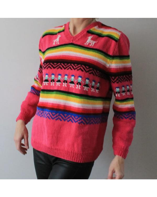 Princess Diana Pink Llama Sweater