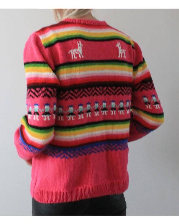 Princess Diana Pink Llama Sweater