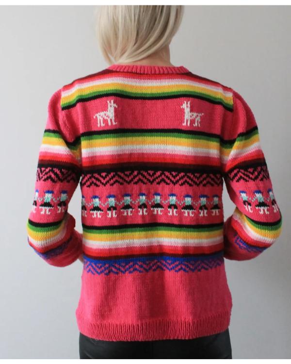 Princess Diana Pink Llama Sweater