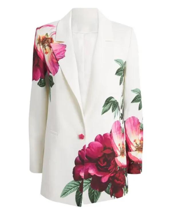Real Housewives of Potomac S11 Ashley Darby Floral Blazer