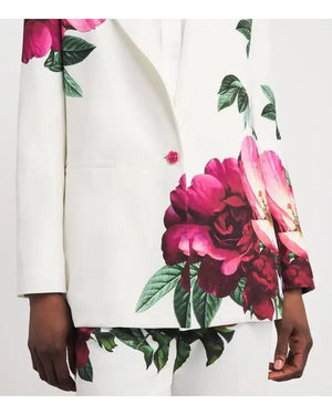 Real Housewives of Potomac S11 Ashley Darby Floral Blazer